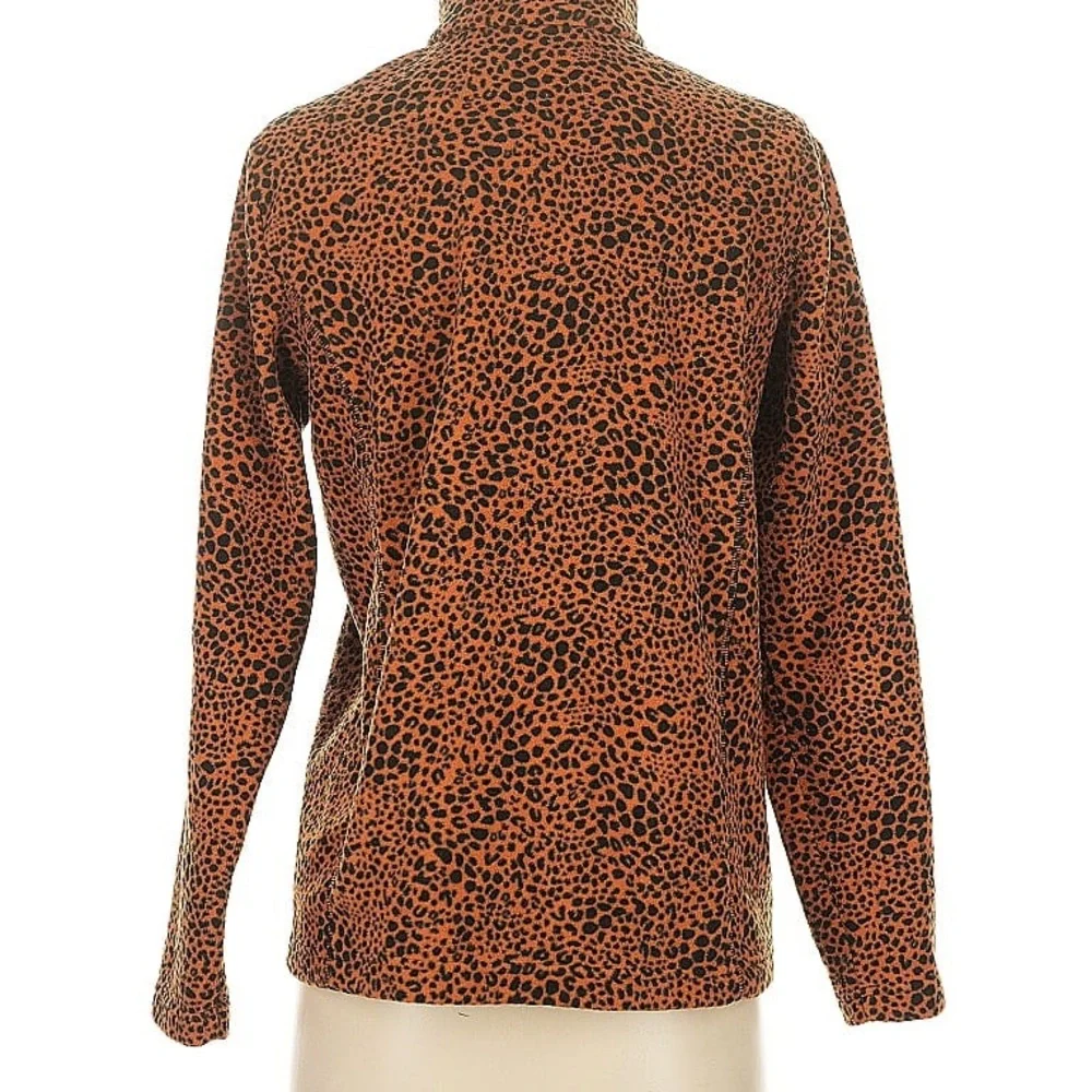 🆕 Lands’ End Quater Zip Fleece Women's Top. L. NWT!! - Picture 2 of 7